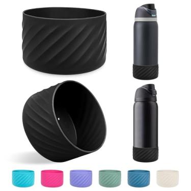 Imagem de 2 peças de manga de base de silicone para garrafa de água Owala FreeSip Twist and Flip protetor de silicone para garrafa Owala Acessórios de garrafa de água livre de BPA