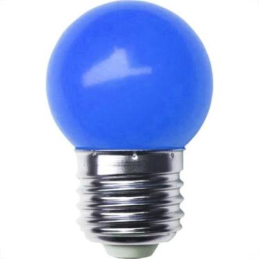 Imagem de Lampada Led Bolinha Galaxy E27 3Wx127V Azul 1231 - Kit C/10, Azul, 110