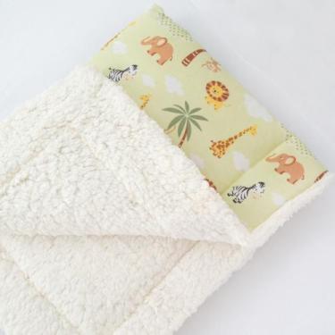 Imagem de Mantinha Bebê Dupla Face Com Sherpa Cobertor Infantil Grossa - Varias 