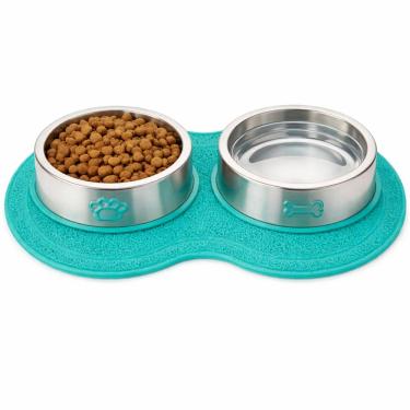 Imagem de Tapete Vinílico Para Pets Cães E Gatos 46x26cm - Verde Cão