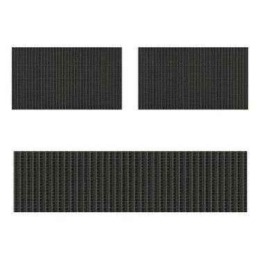 Imagem de Conjunto 3 Tapetes Cozinha Banheiro Compacto Passadeira Duna - Tokdeca