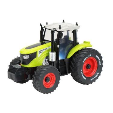 Imagem de Trator Toy Farm verde em escala 1:24 com luzes e som - Taiyuanketanmao