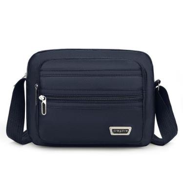 Imagem de Bolsa Messenger de nylon para homens, grande, casual, impermeável, pre