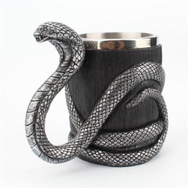 Imagem de Caneca Ceramic Snake com forro de aço inoxidável 350mL - yiweisai