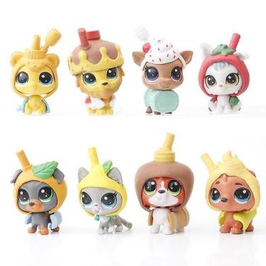 Imagem de Conjunto de bonecos de ação Cartoon Mini Animal, 8 peças para crianças