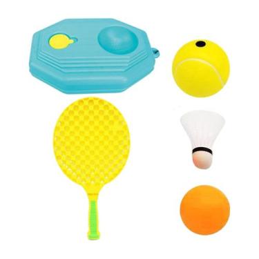 Imagem de Treinador de tênis único com ferramentas de treinamento de cordão elás