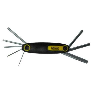 Imagem de Jogo de Chave Hexagonal Cromo-vanádio Canivete 8 Peças - Dtools