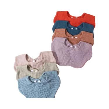 Imagem de Conjunto De Babadores E Panos De Boca Para Bebês, 3 Peças, Com Babador