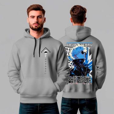 Imagem de Moletom Canguru Estampado Satoru Gojo Anime Jujutsu Kaisen REF1260-Masculino