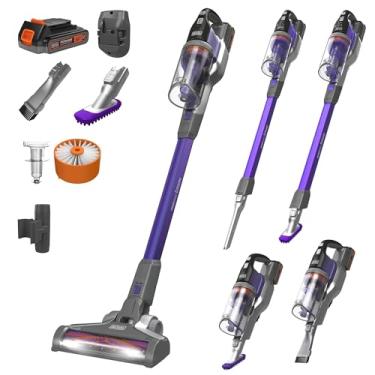 Imagem de BLACK+DECKER Aspirador de pó Powerseries Extreme Cordless Stick para animais de estimação, roxo (BSV2020P)