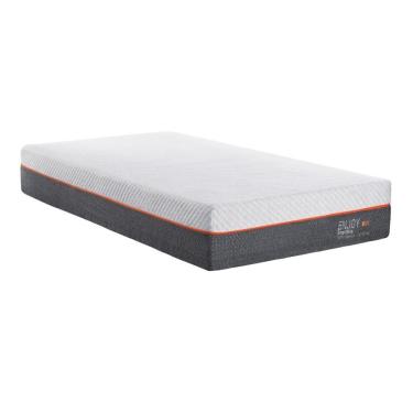 Imagem de Colchão Espuma Bed In A Box Enjoy Smartmax Solteirão 96x203cm Branco Cinza Inducol