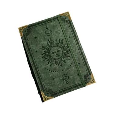 Imagem de Diário De Viagem Vintage Em Couro Feito À Mão Com Gravação Em Relevo Á