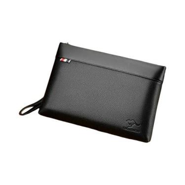 Imagem de Bolsa Clutch De Couro De Grande Capacidade Para Homens, Bolsa De Luxo,
