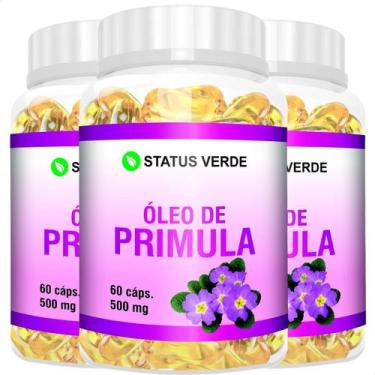 Imagem de 3 Potes Óleo de Primula Natural Kit 180 Cáps 500mg - Suplemento Natura