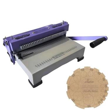 Imagem de Encadernadora Espiral Flex 3x1 Lilás Manual Standard Marpax