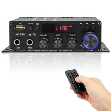 Imagem de Amplificador okanemoqi 800W Home Audio Bluetooth 5.0 40Wx2 RMS