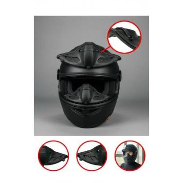 Imagem de Narigueira Alta Esportiva P/ Capacete Preto Anti-Embaçante - Congratul