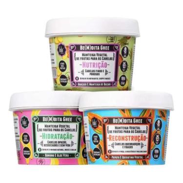 Imagem de Kit Lola Cosmetics Cronograma Capilar Be(m) Dita Ghee 3x100g - Congrat