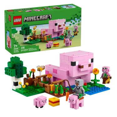 Imagem de Lego Minecraft A Casa Do Bebê Porquinho Porco 21268 Blocos De Montar 238 Peças