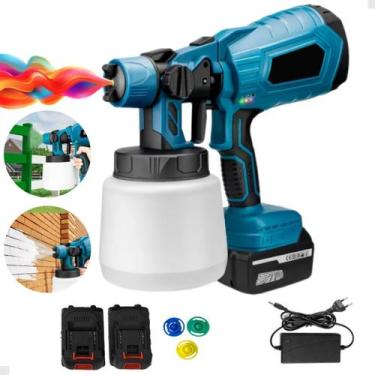 Imagem de Aplicador Pulverizador Pistola De Pintura Elétrica Bateria Profissiona