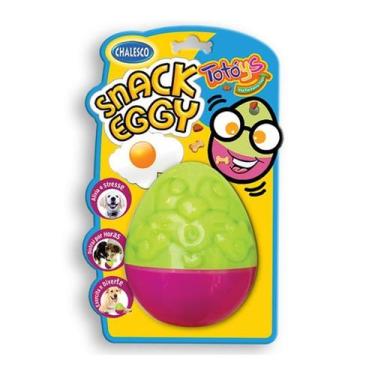 Imagem de Brinquedo Interativo para Cachorro: Snack Eggy Chalesco Ovo que libera