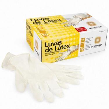 Imagem de Luva de Látex com Pó Caixa com 100 Unidades Hospital Clínica Consultór