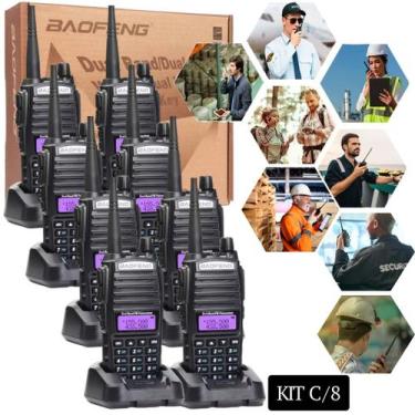 Imagem de KIt Ht Rádios Comunicadores Baofeng UV82 VHF UHF Dual Band Programável