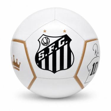 Imagem de Bola Oficial Santos Futebol Campo Infantil, Branco