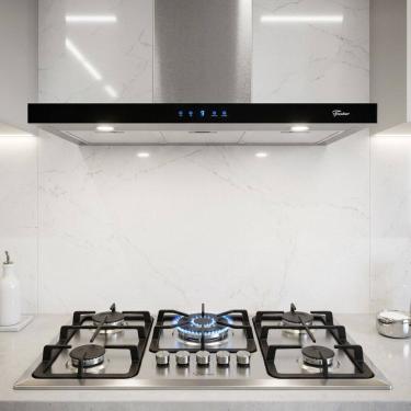 Imagem de Kit Fischer Infinity Cooktop 5 Bocas Coifa 90cm