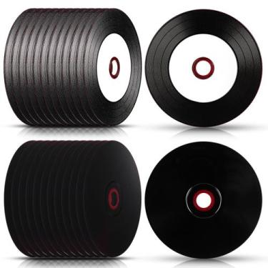 Imagem de CD-R Blank Discs Singhoow 700MB 80min 52x Vinil 25 unidades