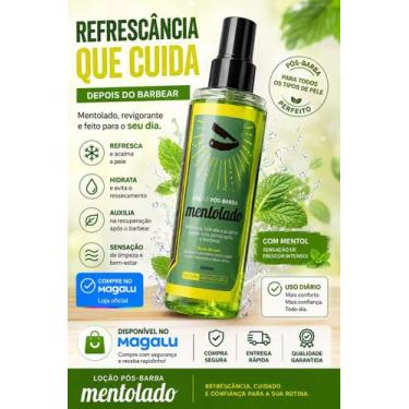 Imagem de Loção Pós Barba Mentolada 200ml Refrescante e Calmante para pele - BAR