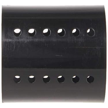 Imagem de Diane Rolos de cabelo magnéticos de 6 cm, fixação segura para cachos e volume, ideal para pentear com pinos, palhetas ou clipes, fácil de limpar e manter, preto, 6 unidades