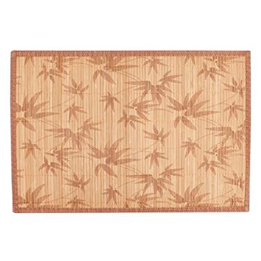 Imagem de Mimo Style Bambu Floral Lugar Americano, Marrom (Cru), 45 x 30 cm
