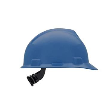 Imagem de MSA 475358 V-Gard Slotted Hard Hat, Cap Style, with 4-point Fas-Trac III Suspension, Standard, White