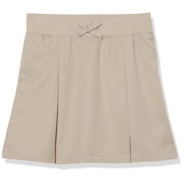 Imagem de French Toast Saia de uniforme escolar com pregas e pregas para meninas, Caqui, 4 Anos