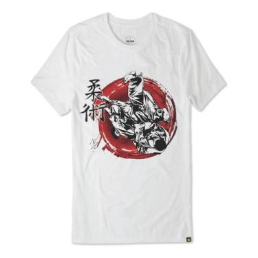 Imagem de Camiseta De Jiu Jitsu Casual Mma 01 Bjj Faixa Kimono Jj