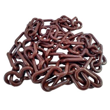 Imagem de 10 Mt Corrente Plástica Isola Calha Chuva Elo P Marrom