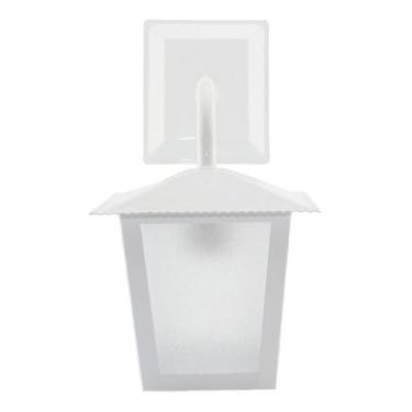 Imagem de Luminária Arandela Colonial Quadrada Externa Branca Ideal L-2-B - Idea