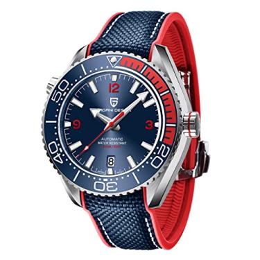 Imagem de BY BENYAR Relógio masculino de luxo Pagani Design, relógio automático com moldura de cerâmica para homens, vidro de safira, 100 m, resistente à água, relógio de pulso mecânico 1679..,