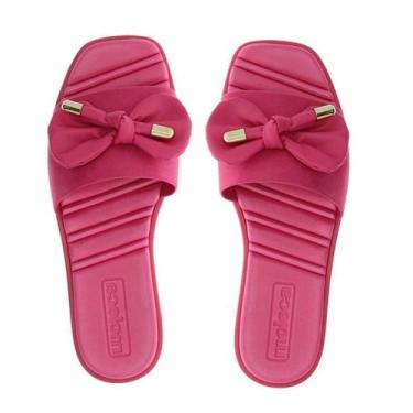 Imagem de Chinelo Feminino Moleca Slide Com Laço Rosa - 5471