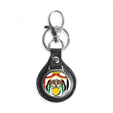 Imagem de Chaveiro de metal com emblema nacional da Jordânia para presente, Multicor
