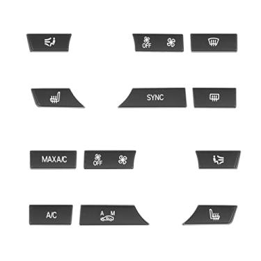 Imagem de Jaronx Compatível com o botão de controle climático BMW, 12 peças de substituição do botão de velocidade do ventilador do aquecedor CA Climate A/C para 1,5 m F07/F10/F11, 6'F06/F12/F13,7' F01/F02/F03,