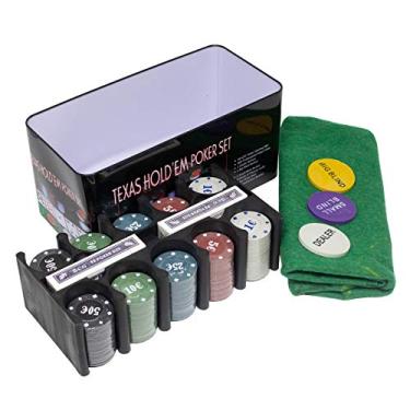 Imagem de Kit de Poker com 200 Fichas Numeradas com 2 Baralhos