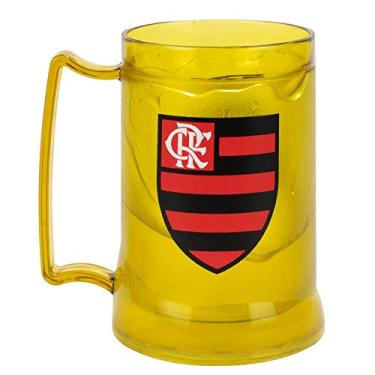 Imagem de Caneca Gel Isolante Térmico Amarelo 400ml - Flamengo