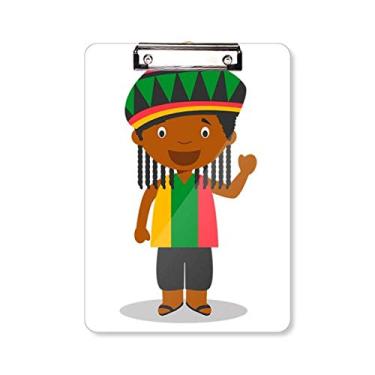 Imagem de Prancheta de desenho Jamaica preta selvagem placa de suporte A4