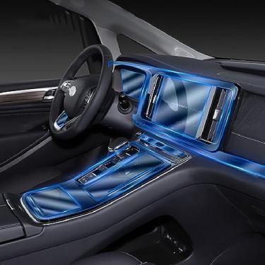 Imagem de LAVIYE Interior do carro GPS navegador console central transparente PPF-TPU película protetora Filme anti-risco, para GAC Trumpchi M8 2021-2023