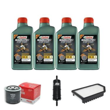 Imagem de Kit De Filtros Troca De Óleo Kia Soul 1.6 16v Magnatec 5w30 - Wega