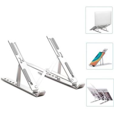 Imagem de Suporte Dobrável Tablet Metal Ergonômico Ajustável Inclinar - Laurus