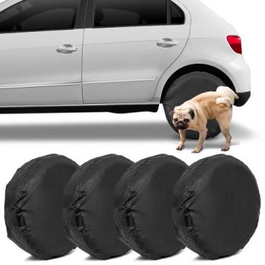 Imagem de Capa Roda Pneu Anti Xixi Cachorro Impermeável Aro 14 e 15 - Vip Capas