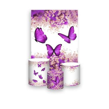 Imagem de Painel De Festa Vertical 1,50 x 2,20 + Trio De Capas Cilindro - Borbol